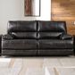Ashley Mountainous Power Reclining Sofa with Adjustable Headrest in Eclipse, , large