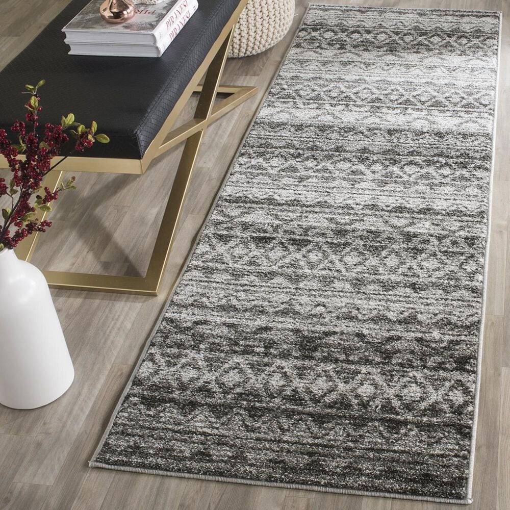 Safavieh Adirondack ADR119N-28 2"6" x 8" Ivory/Charcoal Runner, , large
