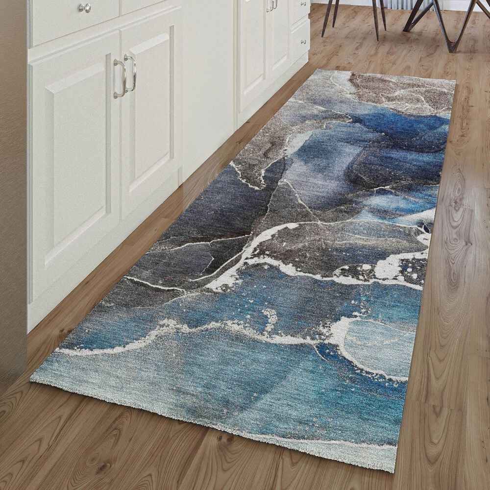 Dalyn Rug Company Odyssey Blue 2'3" x 7'6" Runner, , large
