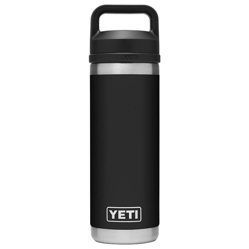 YETI Rambler 18 Oz Bottle with Chug Cap in Black, , large