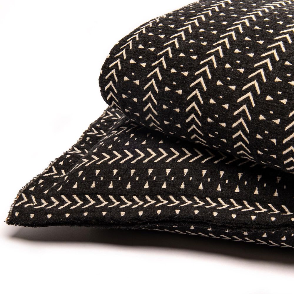 Amity Home Getz King Coverlet in Black and Weathered Bronze, , large