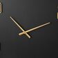 Maple and Jade Large Decorative Wall Clock in Oiled Black and Gold, , large