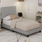 HOMLUX Lucy Twin Platform Bed Frame in Glacier, , large
