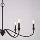 Vaxcel Annabelle 36" 6-Light Chandelier in Matte Black, , large