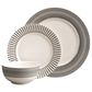 Belleek Pottery Spots and Dots 12-Piece Dinnerware Set in Grey and Black, , large