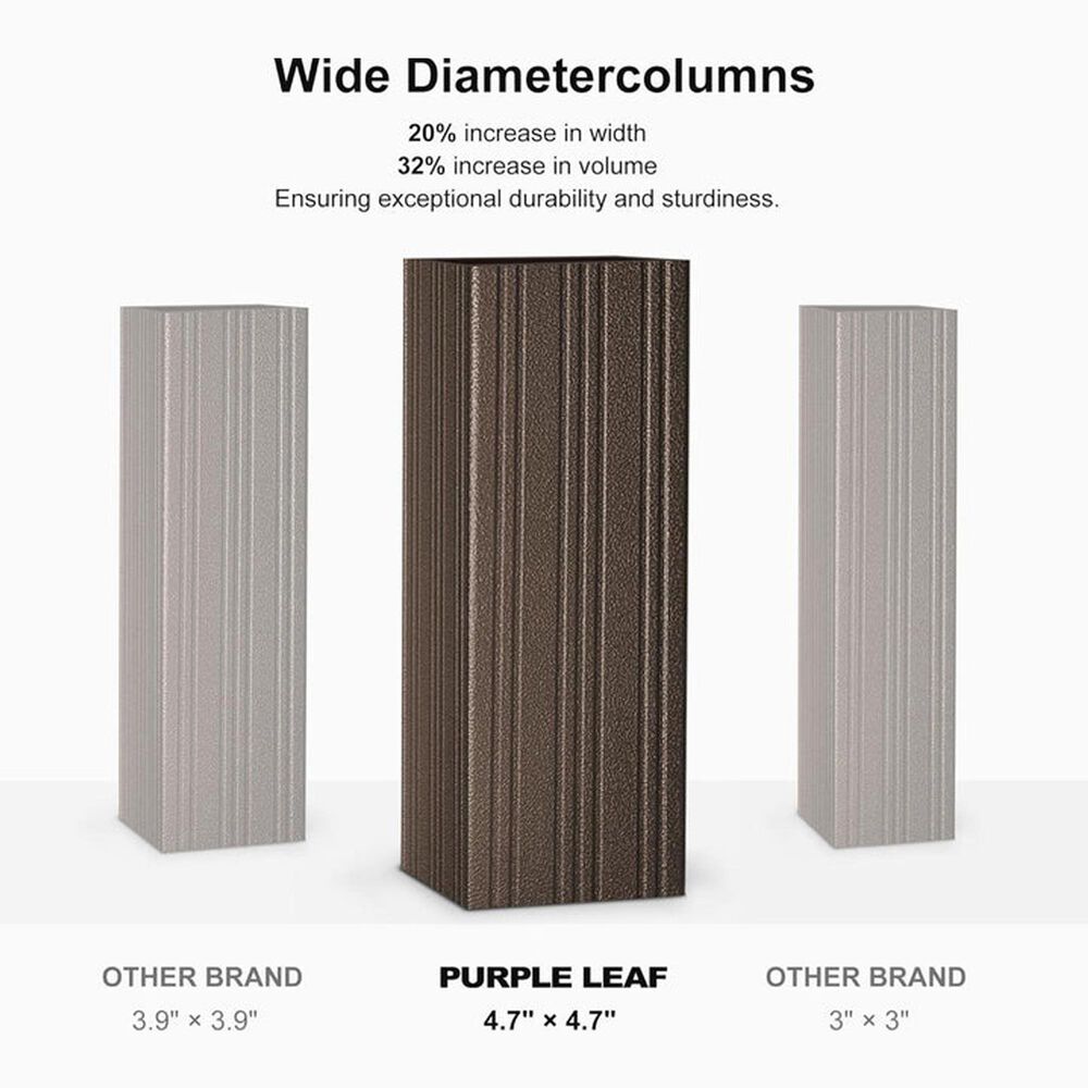 HOMLUX 12' x 14' Outdoor Hardtop Gazebo in Brown, , large