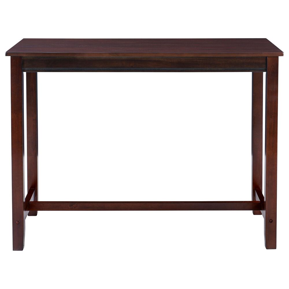 Linon Home Decor Claridge Counter Height Pub Table in Rich Brown - Table Only, , large