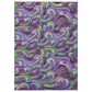 Dalyn Rug Company Seabreeze Abstract 9" x 12" Violet Area Rug, , large