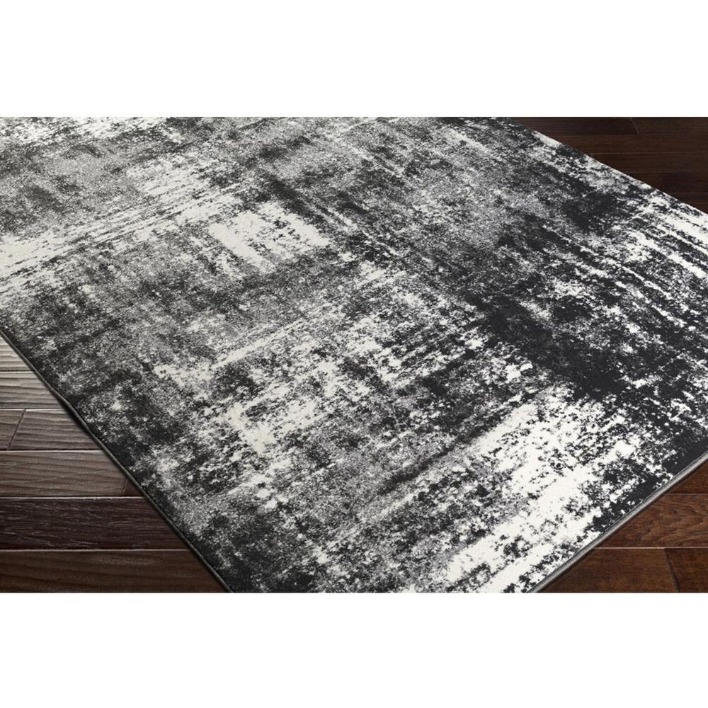 Surya Pepin PEI-1006 5&#39;3&quot; x 7&#39;6&quot; Charcoal, Black and Cream Area Rug, , large