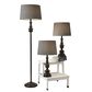 Adesso Chandler Floor and Table Lamp Set in Dark Bronze (Set of 3), , large