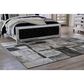 Ashley Brycebourne 5"3" x 7"7" Black, Cream and Gray Area Rug, , large