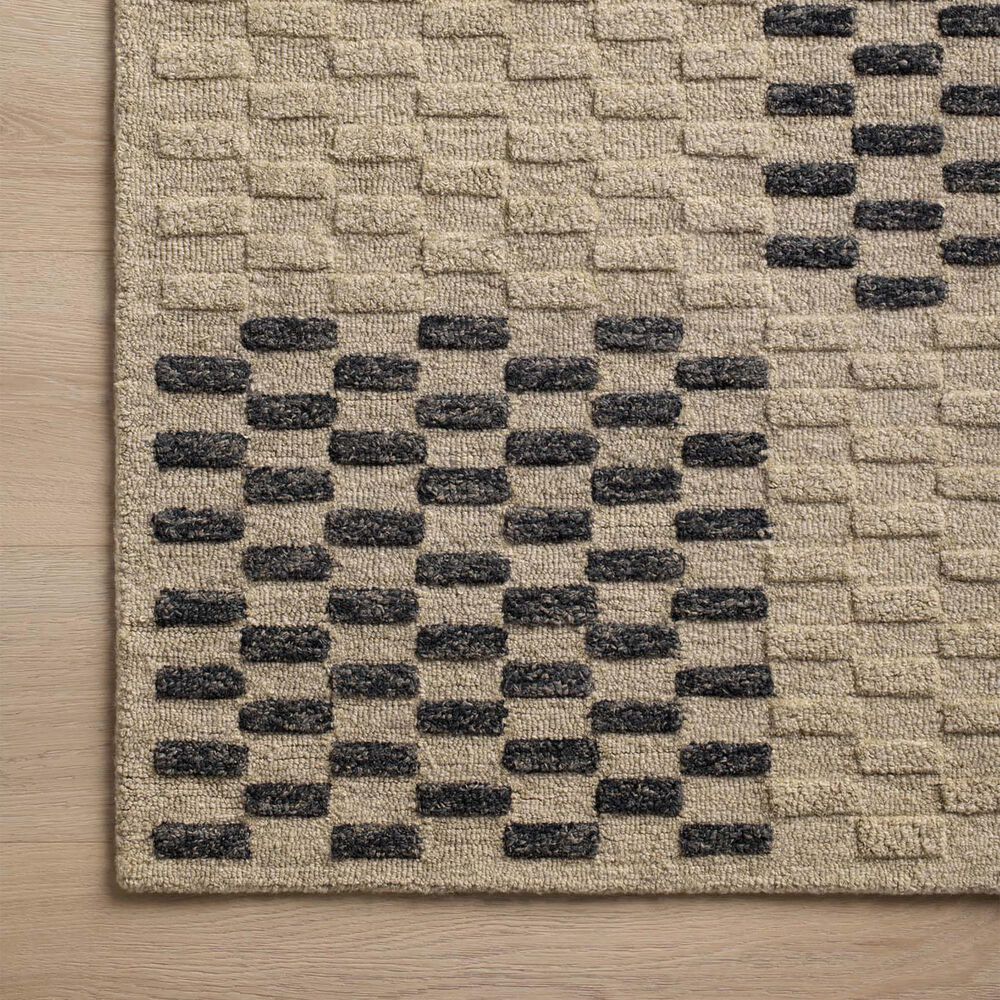 Chris Loves Julia x Loloi Bradley 2&#39;3&quot; x 3&#39;9&quot; Beige and Midnight Area Rug, , large
