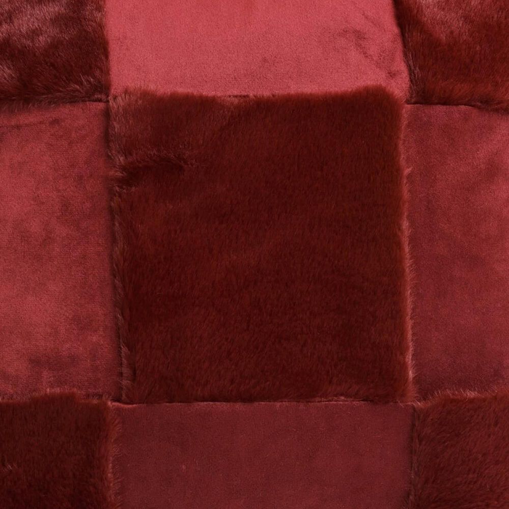 Accents De Ville 17" Square Throw Pillow in Burgundy, , large
