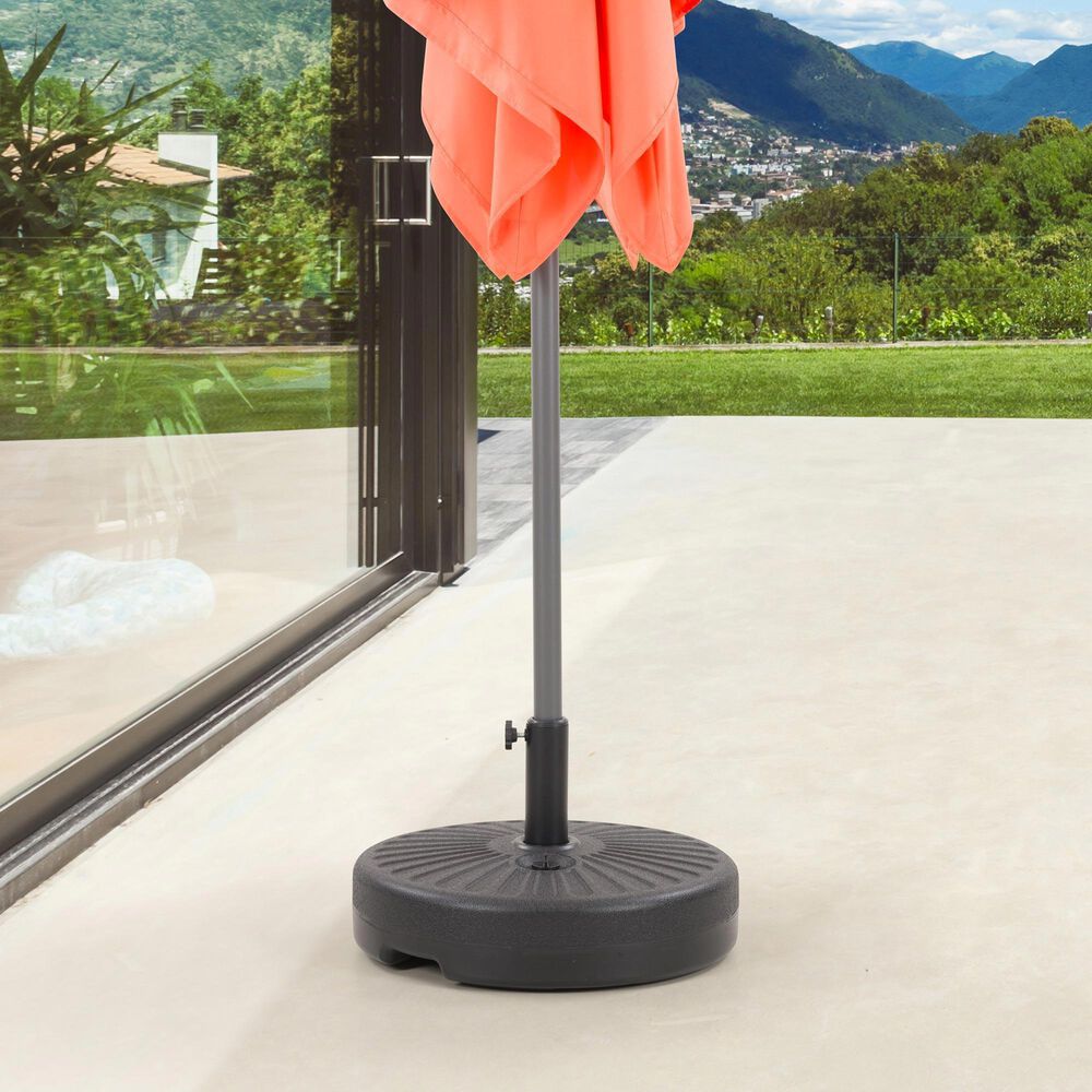 CorLiving Round Umbrella Base in Dark Grey, , large