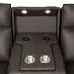 Aurora Furnishings Power Headrest Reclining Sofa in Dallas Espresso, , large