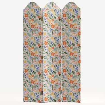 Rifle Paper Co Crafted by Cloth and Company Edes 3-Panel Screen in Merida Multicolor, , large