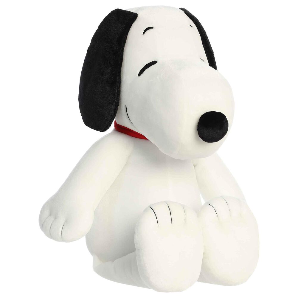 Aurora Peanuts 8&quot; Floppy Snoopy Plush in White and Red, , large