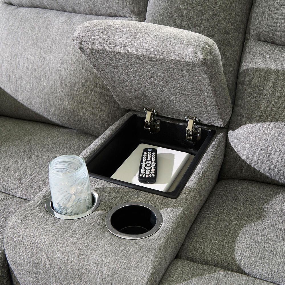 Ashley Gauntlet Manual Reclining Loveseat in Sterling, , large