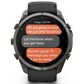 Garmin fenix 9 Pro inReach Smartwatch 51mm Carbon Gray DLC Titanium with Black and Pebble Gray Silicone Band, , large