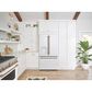 Cafe 22.2 Cu. Ft. Counter Depth French Door Refrigerator in Matte White with Brushed Bronze Handle, , large