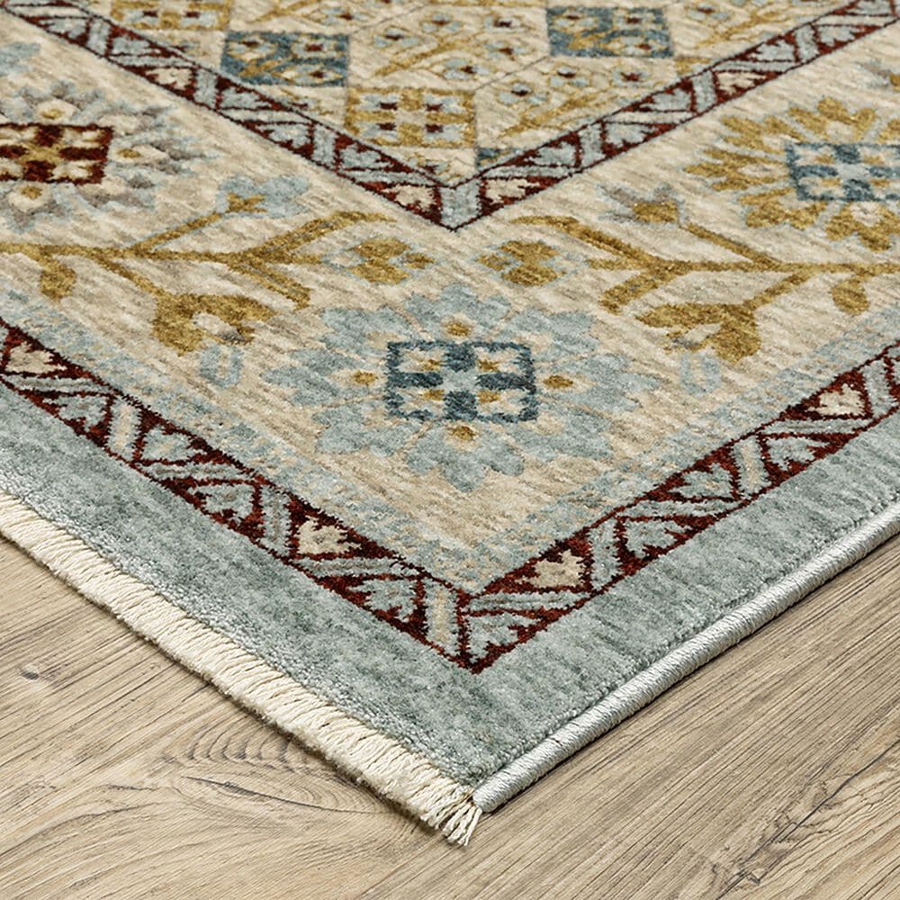 Oriental Weavers Capella Blue and Gold 3&#39;3&quot; x 5&#39; Area Rug, , large
