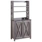 Furniture of America Minor Bakers Rack in Dark Gray, , large