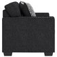 Ashley Jasmine Peaks Stationary Loveseat in Coal, , large