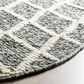 Safavieh Natura NAT711C 6" Round Ivory and Black Area Rug, , large
