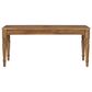 Hearth and Haven Outdoor Acacia Classic Coffee Table with Turned Legs in Natural, , large