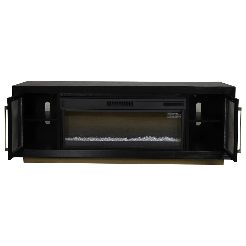 Ironleaf Montrose 74" Fireplace TV Stand in Cappuccino, , large