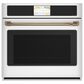 Cafe 2-Piece Kitchen Package with Matte White 30" Smart Built-In Convection Single Wall Oven and Stainless Steel 30" Gas Cooktop, , large