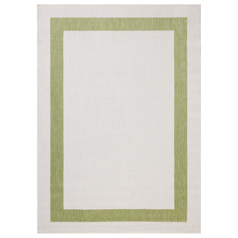 Loloi Easton Green and Ivory 5&#39;3&quot; x 7&#39;6&quot; Indoor/Outdoor Area Rug, , large