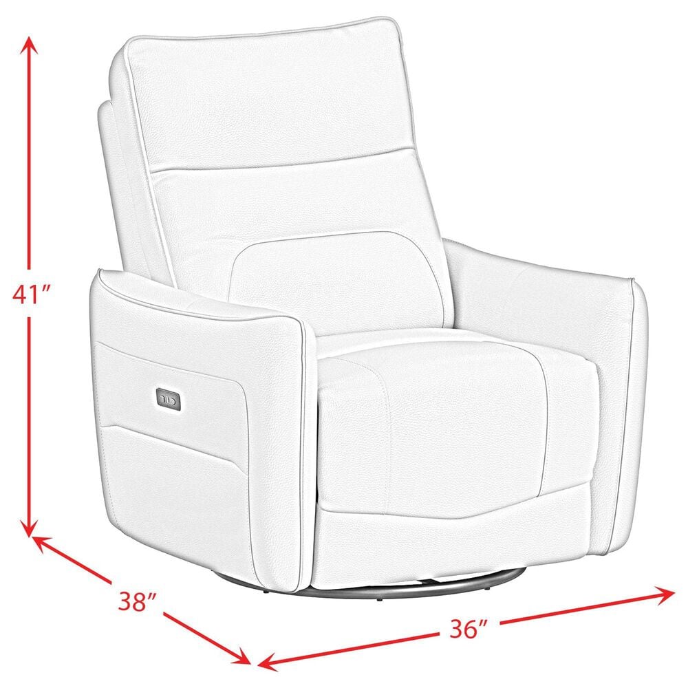 Mayberry Hill Deco Power Swivel Glider Recliner in Del Mar Gray, , large