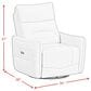 Mayberry Hill Deco Power Swivel Glider Recliner in Del Mar Gray, , large