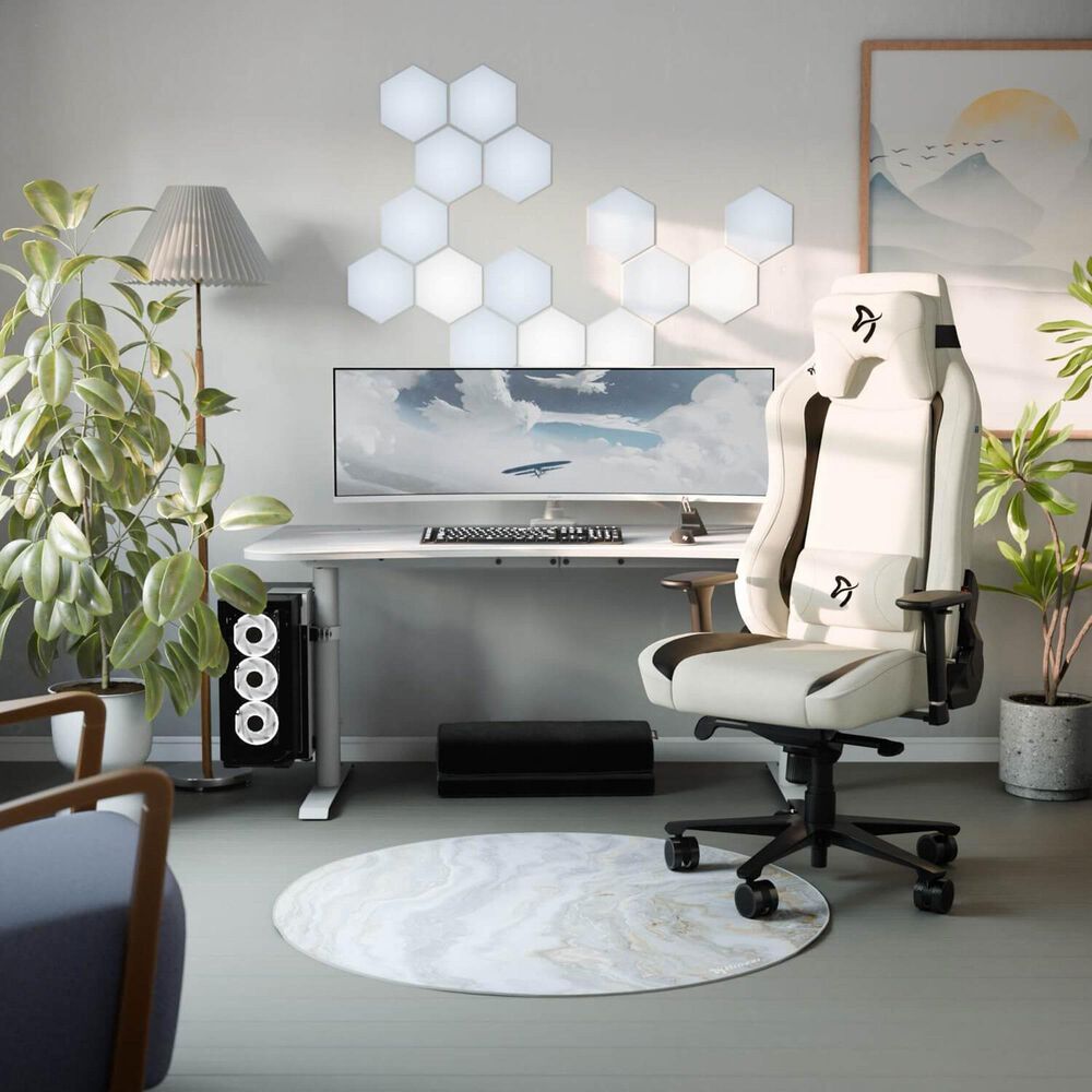 Arozzi Arena Large Gaming Desk in White, , large