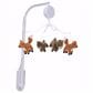 Lambs & Ivy Sleepytime Bear Musical Baby Crib Mobile Soother Toy in Rust and Brown, , large