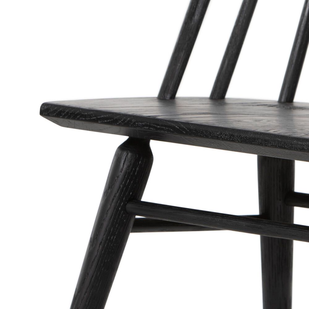 Four Hands Belfast Lewis Windsor Dining Chair in Black Oak, , large
