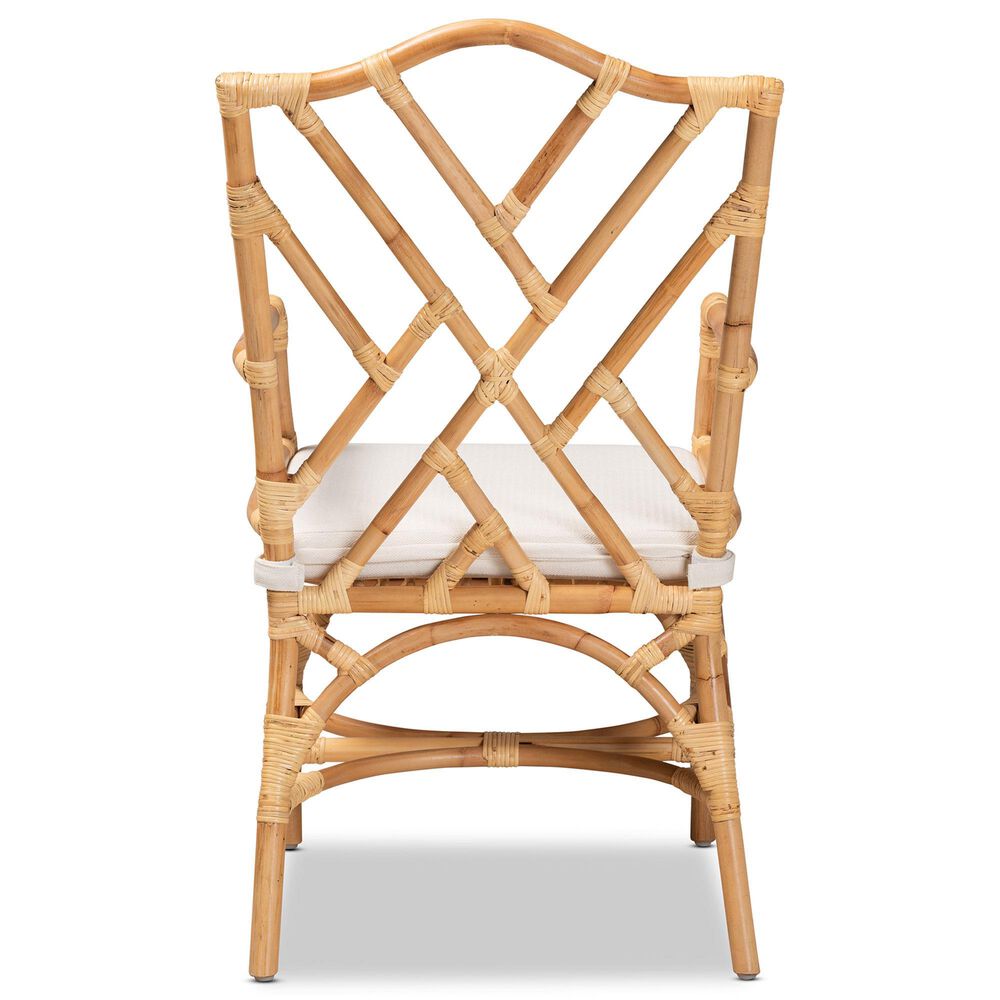 Baxton Studio Delta Arm Chair in Natural, , large