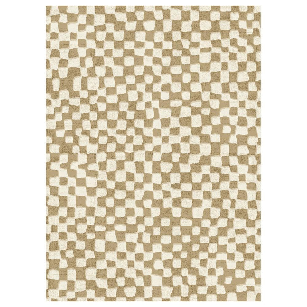 Balta Rugs Hines Checkered 7"10" x 10" Tan Area Rug, , large