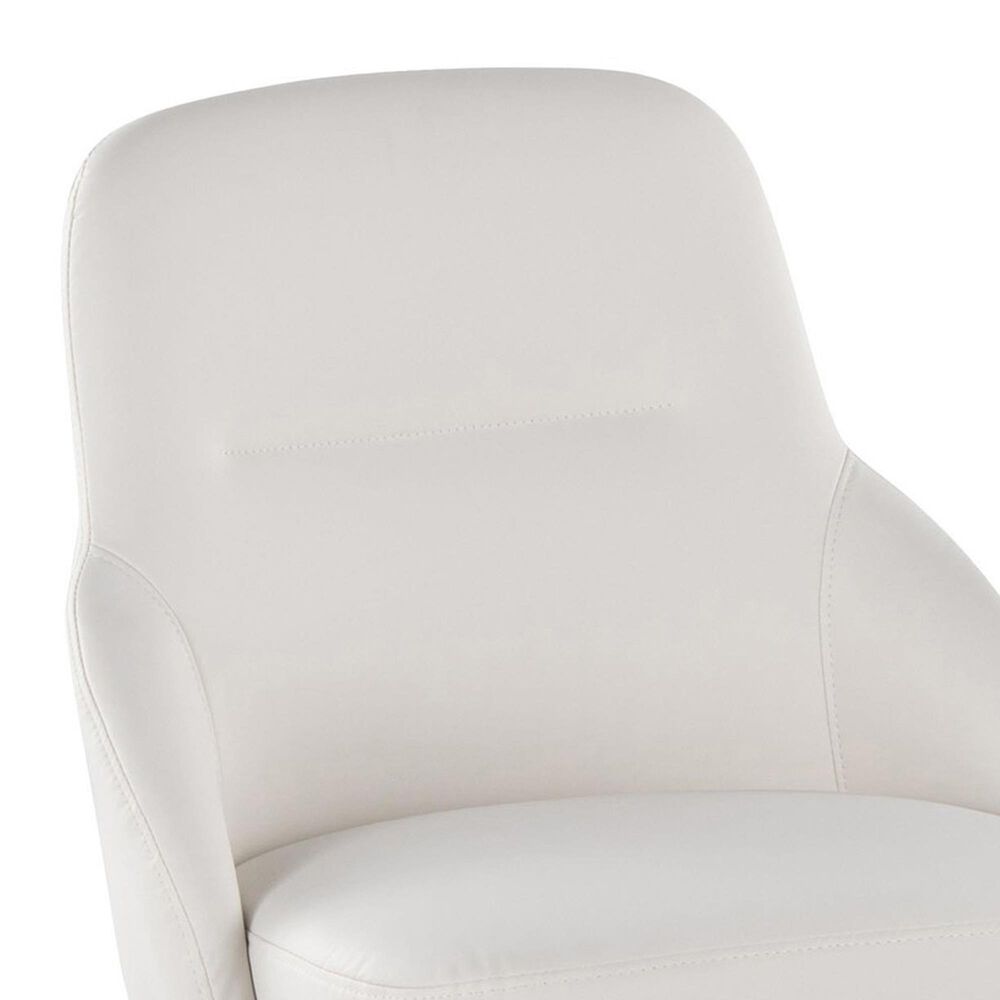 Lumisource York Side Chair with White Upholstered in Black &#40;Set of 2&#41;, , large