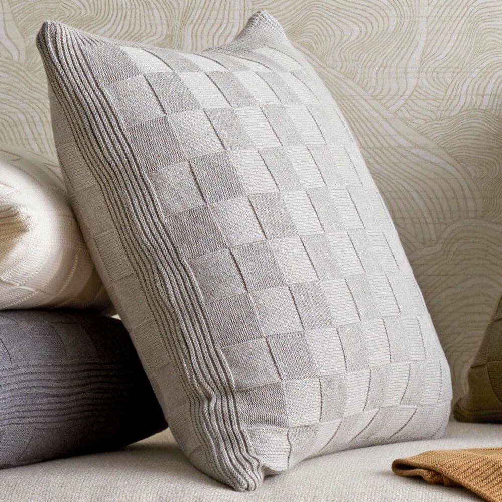 Ann Gish Cesta 20" x 20" Throw Pillow in Silver, , large