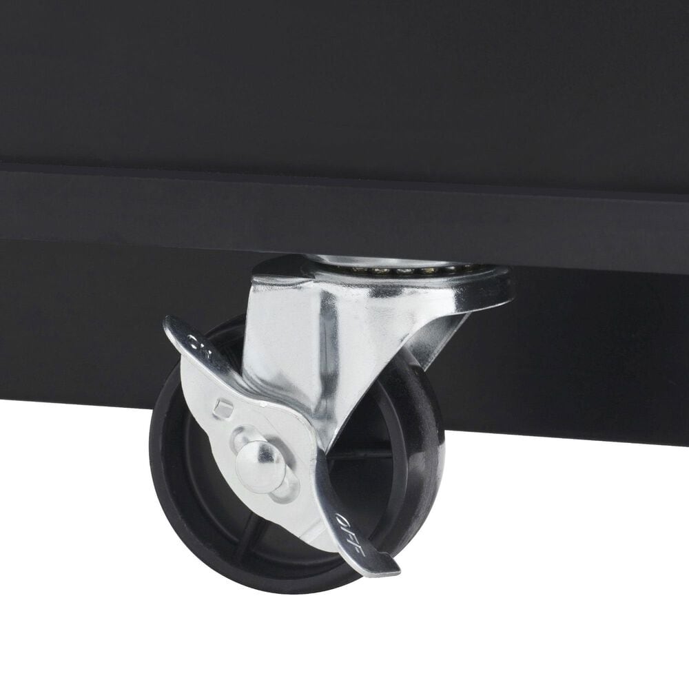 HOMLUX 83" Fluted Kitchen Island in Black, , large