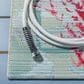 Safavieh Barbados Tropical Coral 6"6" Square Teal and White Indoor/Outdoor Area Rug, , large