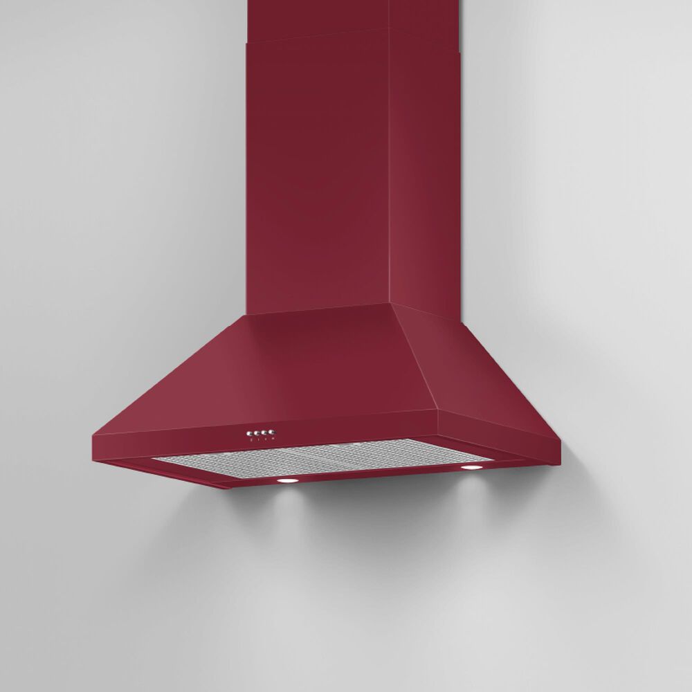 Fisher &amp; Paykel 30&quot; Classic Wall Hood with Pyramid Chimney in Red, , large