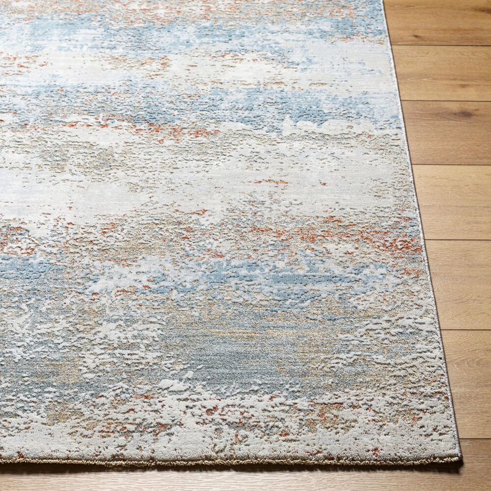 Surya Brunswick 10' x 13'11" Blue, Taupe, Cream, Tan, Seafoam and Gray Area Rug, , large