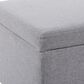 Maple and Jade Modern Storage Bench in Grey, , large