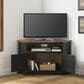 Forma & Co Rustic Corner 30" Corner TV Stand in Antique Black and Honey, , large