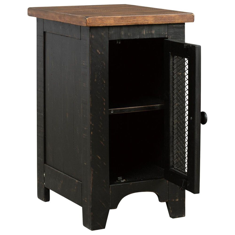Ashley Valebeck Chair Side End Table in Black and Brown, , large
