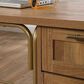 Sauder Coral Cape L-Shaped Desk in Sindoori Mango and Satin Gold, , large