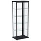 Coaster Aero 5-Shelf Display Curio Cabinet in Black and Clear, , large